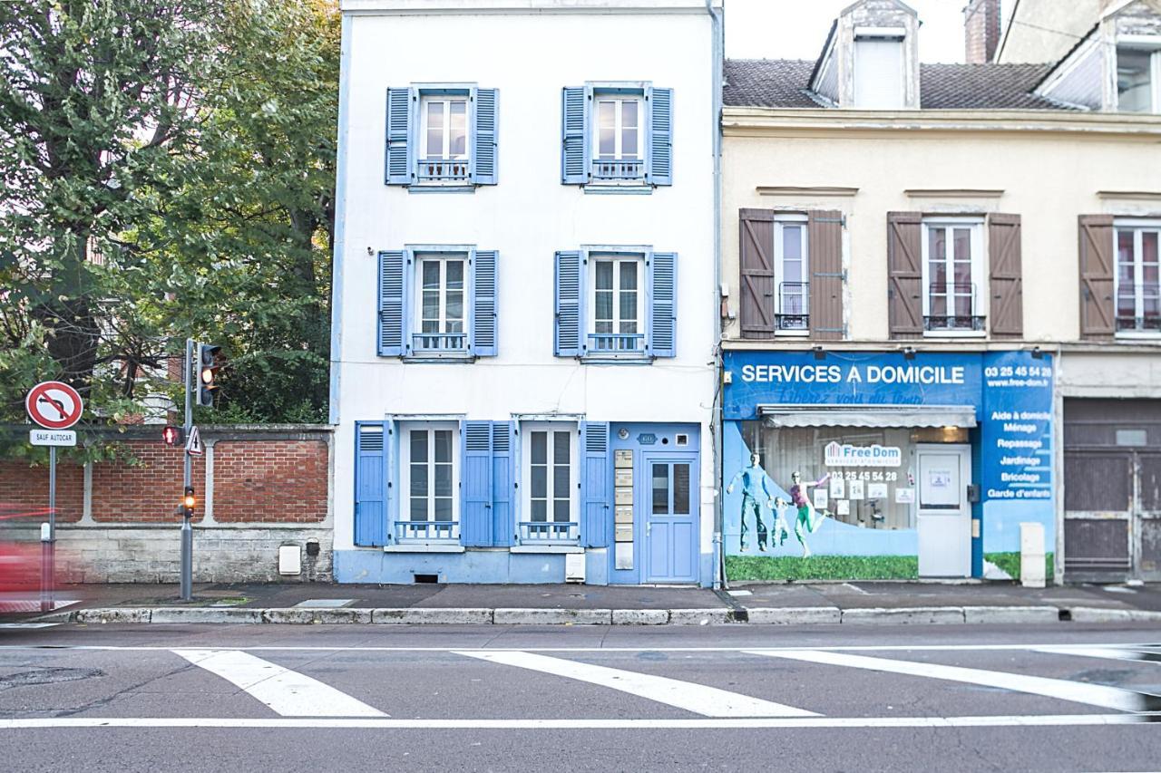 Apartament Le Cosy Pasteur 5 Min Hypercentre Parking Public Gratuit A Proximite Troyes Zewnętrze zdjęcie